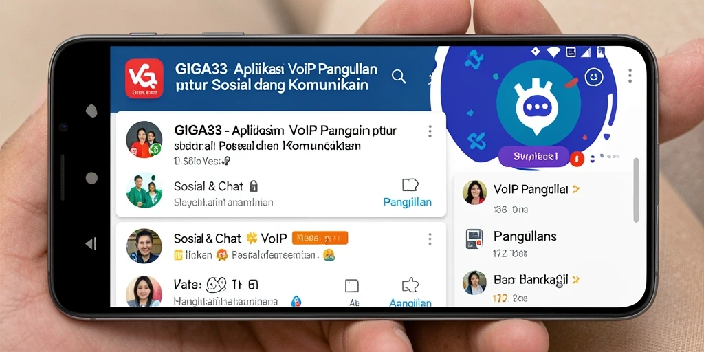Antarmuka GIGA33 yang intuitif dan sederhana untuk VoIP Panggilan.