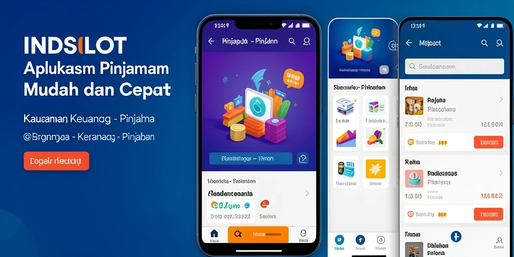 Tampilan antarmuka INDSLOT yang user-friendly untuk pengajuan pinjaman.