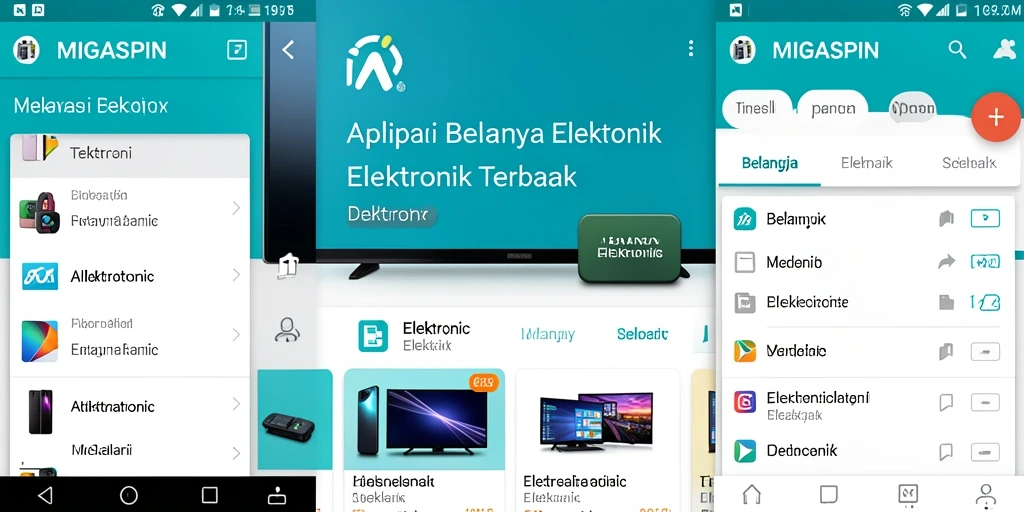 Tampilan antarmuka MIGASPIN yang menarik dan mudah digunakan.