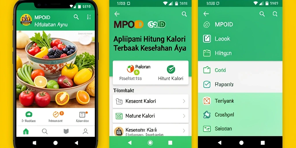 Tampilan antarmuka MPOID dengan fitur Hitung Kalori yang menarik.