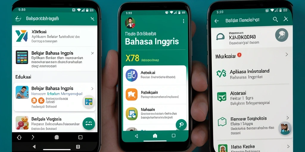 Tampilan antarmuka aplikasi X78 yang menarik dan interaktif.
